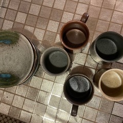 美濃焼★ティーカップ＆ソーサ5セット★美品の画像