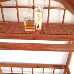 ラタンの洋服ラック【美品】の画像