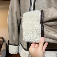 SLY オーバーサイズ B3 ジャケット　スライ　ムートンコート　アウターの画像