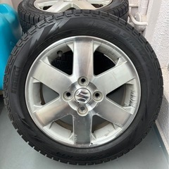 14インチスタッドレスタイヤホイール　4本セット　PIRELLI 155/65R14　　の画像