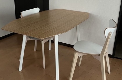 IKEA ダイニングテーブル 椅子2脚セット