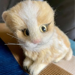 フェルト猫　ハンドメイドの画像
