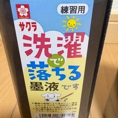 【未使用・未開封・新品・ばら売り可】小中学生向け⭐︎習字用墨液4本の画像