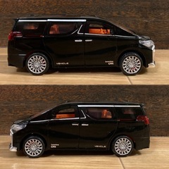 【大型ミニカー】トヨタ 30系 アルファード ブラック｜フル可動｜サウンド＆ライト搭載の画像