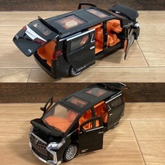 【大型ミニカー】トヨタ 30系 アルファード ブラック｜フル可動｜サウンド＆ライト搭載の画像