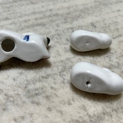 箸置き 陶器 3個セット ねこ うさぎの画像