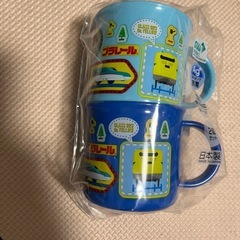 プラレール　コップ歯ブラシセットの画像