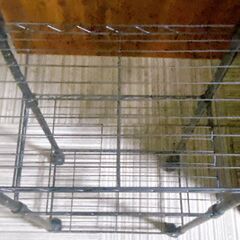 Ｍ648　スチールラック 3段 ブラック シェルフ キャスター付の画像