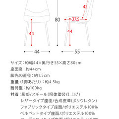 ダイニングチェア 2脚セット|グリーンの画像