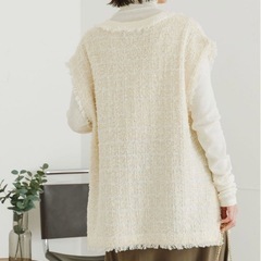 【美品】URBAN RESEARCH ツイードニットベストの画像