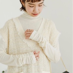【美品】URBAN RESEARCH ツイードニットベストの画像