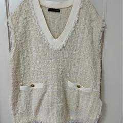 【美品】URBAN RESEARCH ツイードニットベストの画像