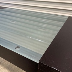 ガラス天板 ローテーブル リビングテーブルの画像