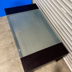 ガラス天板 ローテーブル リビングテーブルの画像