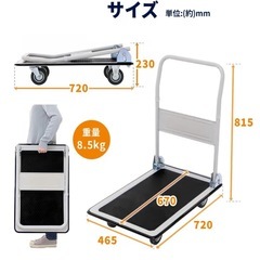 アイリスプラザ 台車 折りたたみ の画像