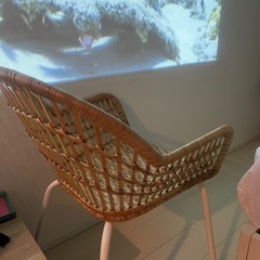 イケアIKEA  ラタンチェア　椅子の画像