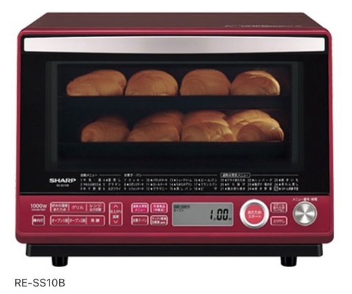 シャープ 過熱水蒸気オーブンレンジ 2段調理 31L レッド RE-SS10B-R