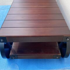 レトロ風 車輪付テレビ台 テレビボード ローボード 幅120㎝の画像