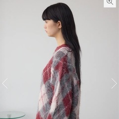 アーガイルシャギーニットの画像