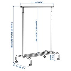 IKEA RIGGA ハンガーラック②の画像