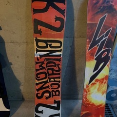 K2スノーボード161cmビンディングセットの画像