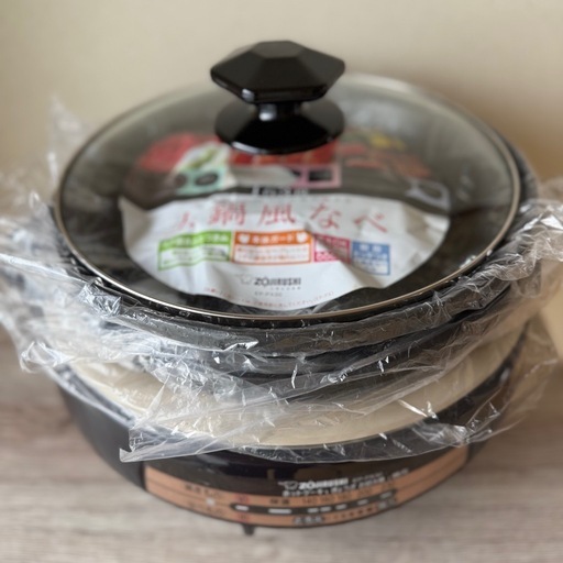 新品未開封　象印 グリル鍋 あじまる 土鍋風なべ　EP-PX30-TA あじまる 象印 グリル鍋 土鍋風なべ 3種類のプレート ZOJIRUSHI EP