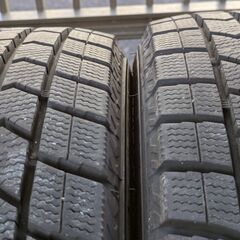 工賃こみ　２０２３年ダンロップ製冬タイヤ１８５／６０Ｒ１５　４本セットの画像