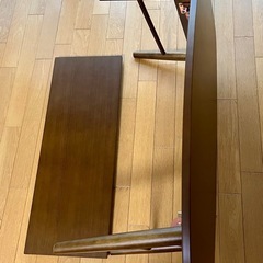 サカベ TRIM 折りたたみテーブル 棚付き 90cm幅 ダークブラウン ローテーブル センターテーブル コーヒーテーブルの画像