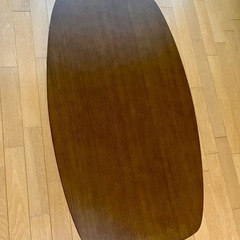 サカベ TRIM 折りたたみテーブル 棚付き 90cm幅 ダークブラウン ローテーブル センターテーブル コーヒーテーブルの画像