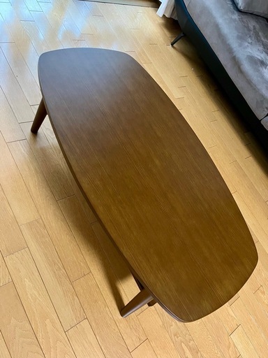 サカベ TRIM 折りたたみテーブル 棚付き 90cm幅 ダークブラウン 本物