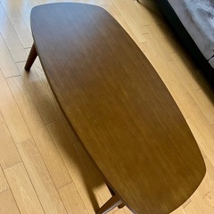 サカベ TRIM 折りたたみテーブル 棚付き 90cm幅 ダークブラウン ローテーブル センターテーブル コーヒーテーブルの画像