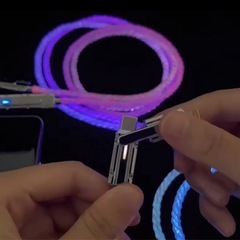 LEDライト付きUSB充電ケーブルの画像