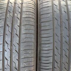 工賃こみ　美品貴重サイズ１６５／５５Ｒ１４　４本セット　ダンロップ製２０２３年夏タイヤ　の画像