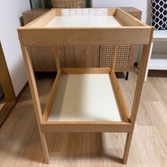 IKEA おむつ替え台、専用マット、専用カバー2枚 の画像