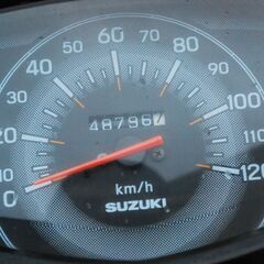 『お取引中』程度良いです。アドレス125 リアボックス付き コケキズなしの画像