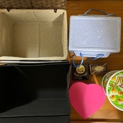 空き箱　収納バスケットの画像