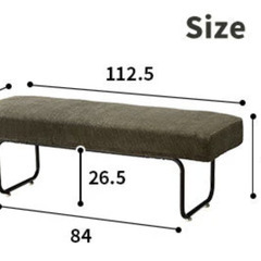 古材風ヴィンテージ ソファダイニング ベンチ カーキ|RASIKの画像