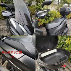【普通免許仕様もOK】トリシティ155 SG37J 走行1.2万km台 BOX ロングスクリーン ナックルバイザー★TRIX★の画像