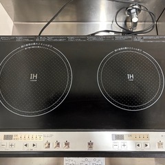 IH2口コンロ＋コンロ台の画像