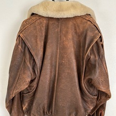 本革ムートン調レザージャケット／サイズ42／重量感あり／直接引き取り限定の画像