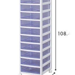 クリアチェスト　１０段引き出しの画像