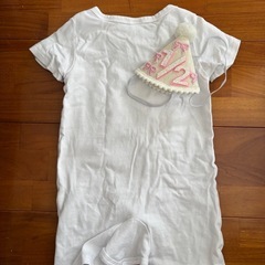 ハーフバースデー ロンパースの画像