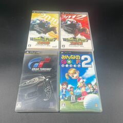 ◇PSP用ソフト 4本セット ウイニングポスト7 2010 2012 GRAN TURISMO みんなのGOLFポータブル2の画像