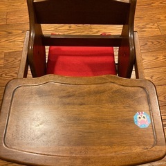 木製ハイチェアアレグレ　
子ども用椅子の画像