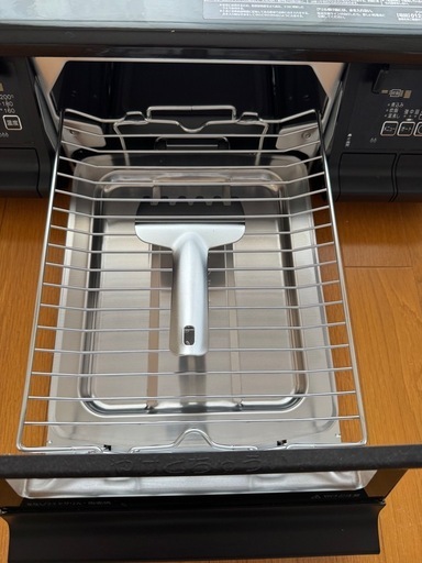 【中古良品】パロマ ガスコンロ PA-380WA エブリシェフ ブラックプラチナ 水なし両面焼グリル