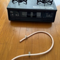 【中古良品】パロマ ガスコンロ PA-380WA エブリシェフ ブラックプラチナ 水なし両面焼グリルの画像