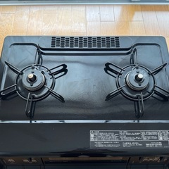 【中古良品】パロマ ガスコンロ PA-380WA エブリシェフ ブラックプラチナ 水なし両面焼グリルの画像