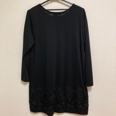 レディース　ワンピース　3L　黒色の画像