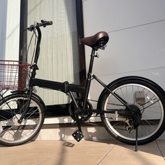 まぁまぁ綺麗なASAHI 20インチ 外装6段変速 折りたたみ自転車の画像