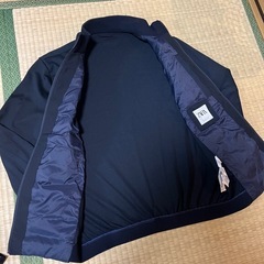 【美品】　ZARA ブラック ジップアップ ハイブリッドジャケット　M ザラ　の画像